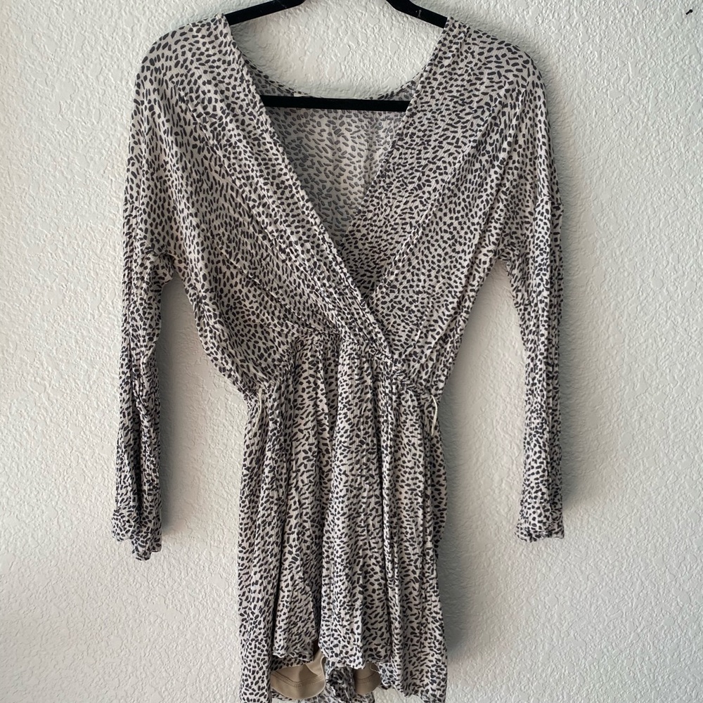 Leopard print romper